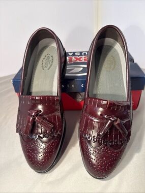 Dexter Men’s Wine Tassel Kiltie Loafers
